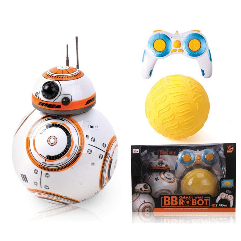 Planet Wars BB8 Inteligentní robot na dálkové ovládání Hračka s rotujícím světlem a hudbou