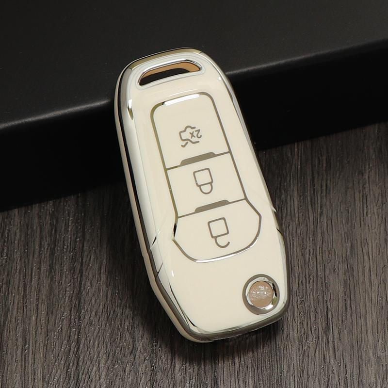 Tpu Flip Car Key Fob Case Cover Shell Fob Keyless Keychain Protector For Ford Ecosport Ranger Everest F-150 F150 F-250 F-350