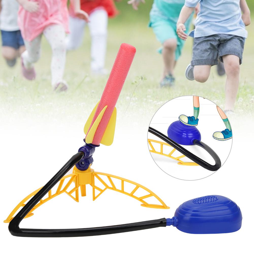 Kid Plastic Sports Game Children Rocket Launcher Family Interactive Outdoor Toy