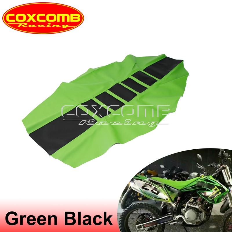 Custom MX Seat Cover Ribbed Motocross Racing Seat Pad For Suzuki Yamaha Gas Gas Kawasaki KLX KXF EXC RM RMZ DRM WR YZ 125 450