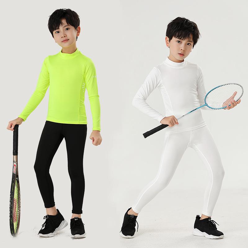 2024 Kids' Quick-Dry Sportswear Set: Elastic Fit Underwear for Boys & Girls, Perfect for Basketball, Football, and Athletics