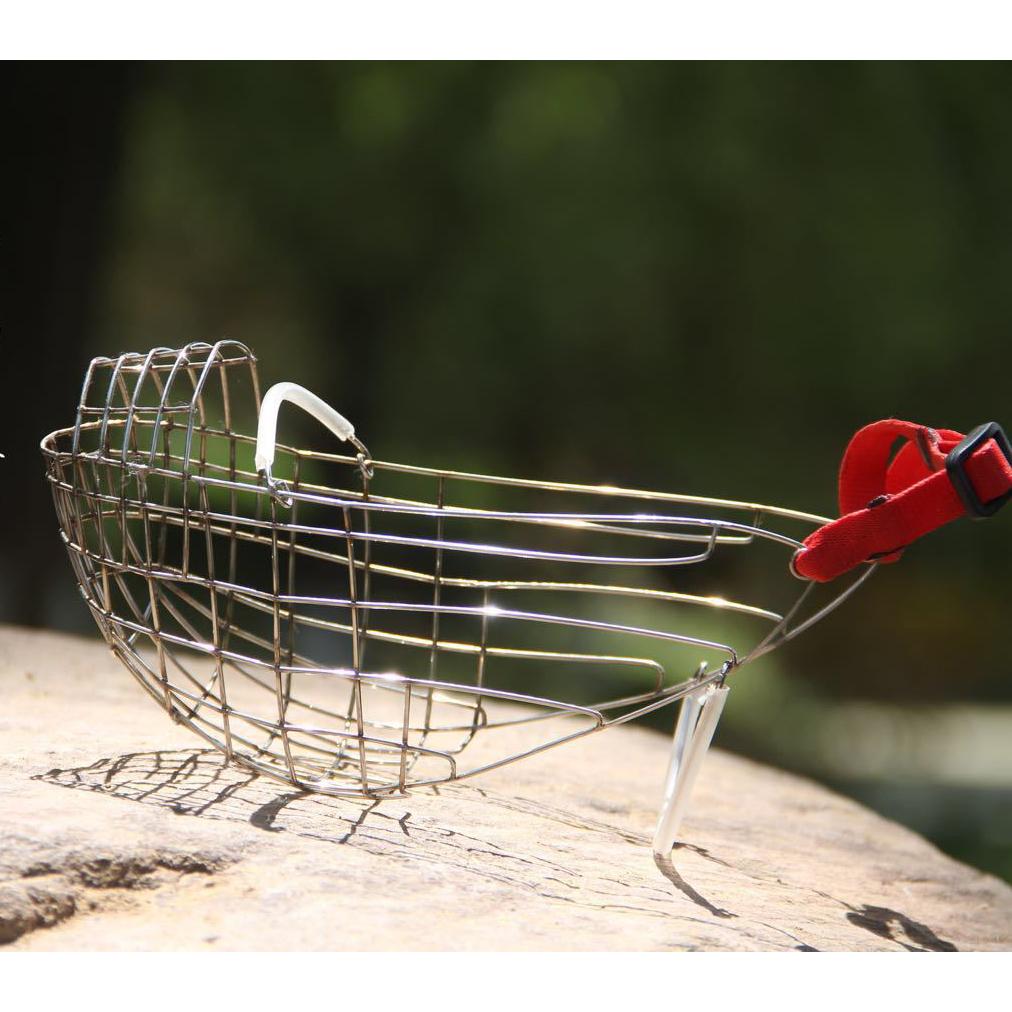 

Намордник для собак в виде проволочной корзины для борзых, регулируемый намордник в виде корзины из нержавеющей стали для маленьких, средних и больших собак L