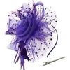 Girls Hoop Bridal Elastic Design Feather Hair Floral Hairpin Flower Headdress