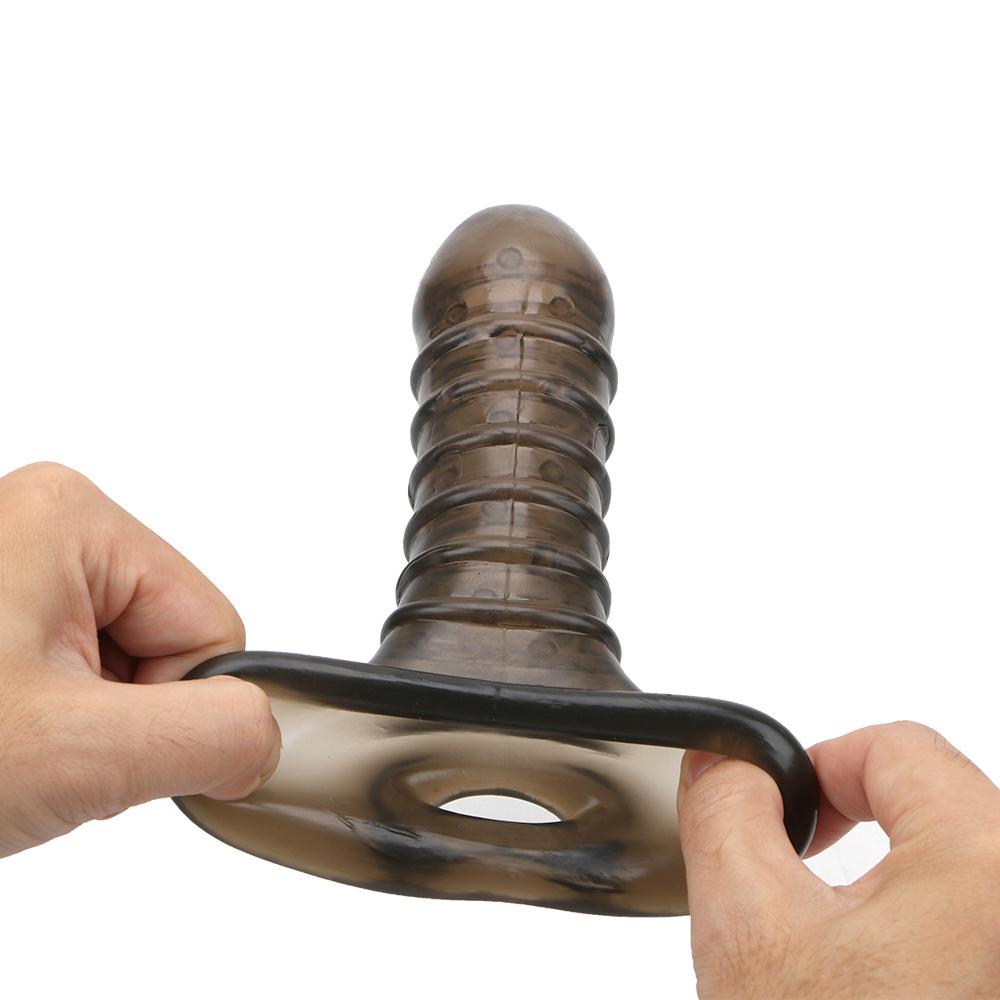 Ring On Penis Condom High Elasticity Time Lasting Delayed Ejaculation Penis Sleeve Enlargement Cock Sleeve Sex Tool For