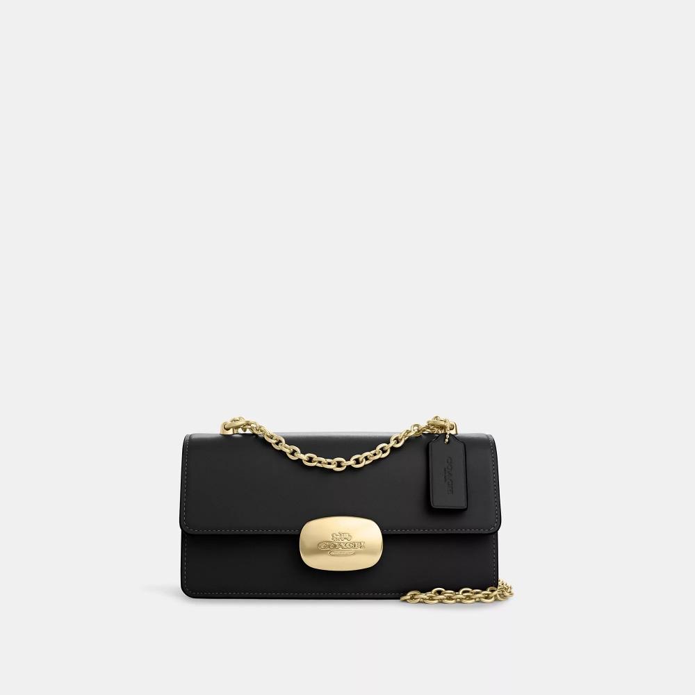 

Через плечо Coach Eliza Flap золотисто-черный
