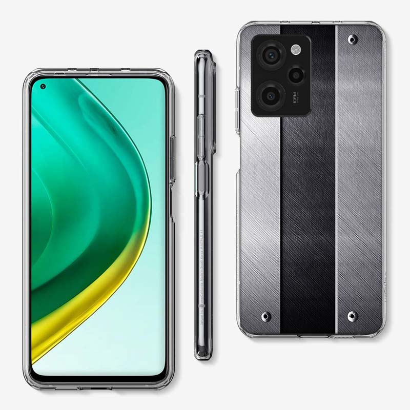 Brushed Metal Texture Steel Print Cover Phone Case For Xiaomi Poco M8 M7 M6 M4 M3 X7 X6 X4 Pro F7 Ultra M5S Mi 14 14T 15 15T 12T