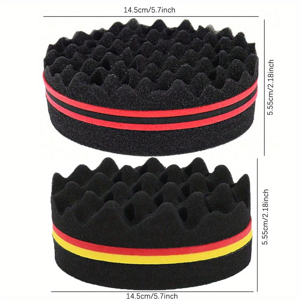 Wave Long Hair African Curly Hair Care Tool Curling Sponge, Fashionable Sponge Brush Suitable for Curly Hair, Curling Styling Tool