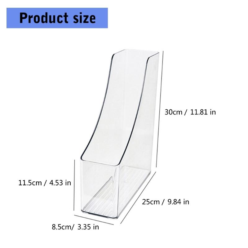 Schreibtisch Buchstützen Klar Buchstützen Zeitschriftenständer Dokumentenorganisatoren Platzsparend Zeitschriftenständer Buchstütze für Büro