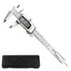 Electronic Digital Vernier Caliper with Three-Color Buttons, Stainless Steel, 0-150mm for Measuring Inner and Outer Diameters