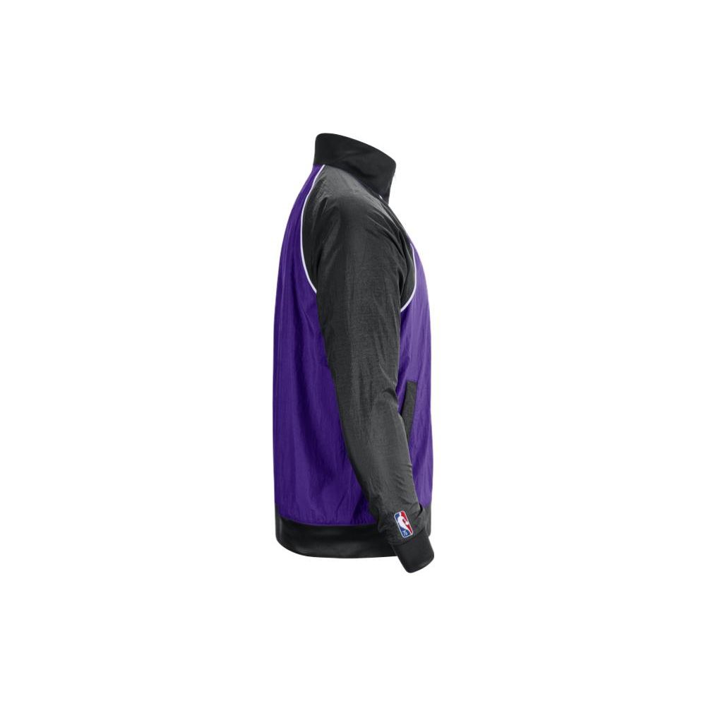 Nike Outlets Retro Sports Stand Collar Printed Color Block Long Sleeve Jacket Men Jacket Purple DD3673-504