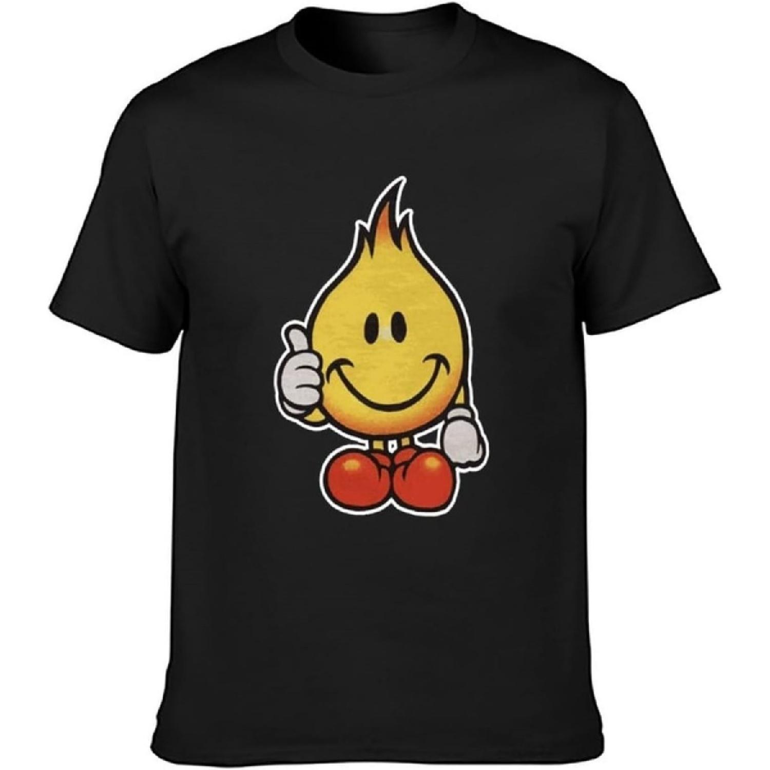 Anime World Industries Flame Boy Mens Black T-Shirt S чёрный