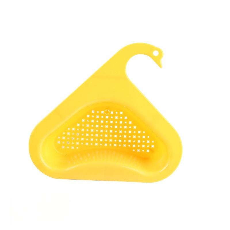 

Kitchen Draining Basket, Household Sink Filter Screen, Hanging Dry-wet Separation Kitchen Storage Rack жёлтый