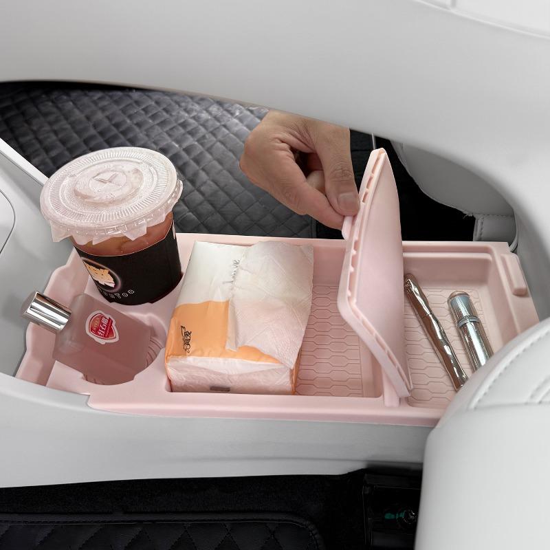 For Geely EX2 Car Central Control Lower Silicone Storage Box Glasses Storage Tray Anti Scratch Anti Slip Interior Accessories