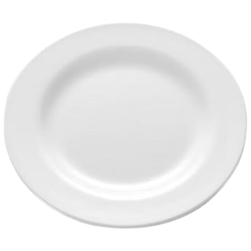 Huihuang White Melamine Round Dinner Plate