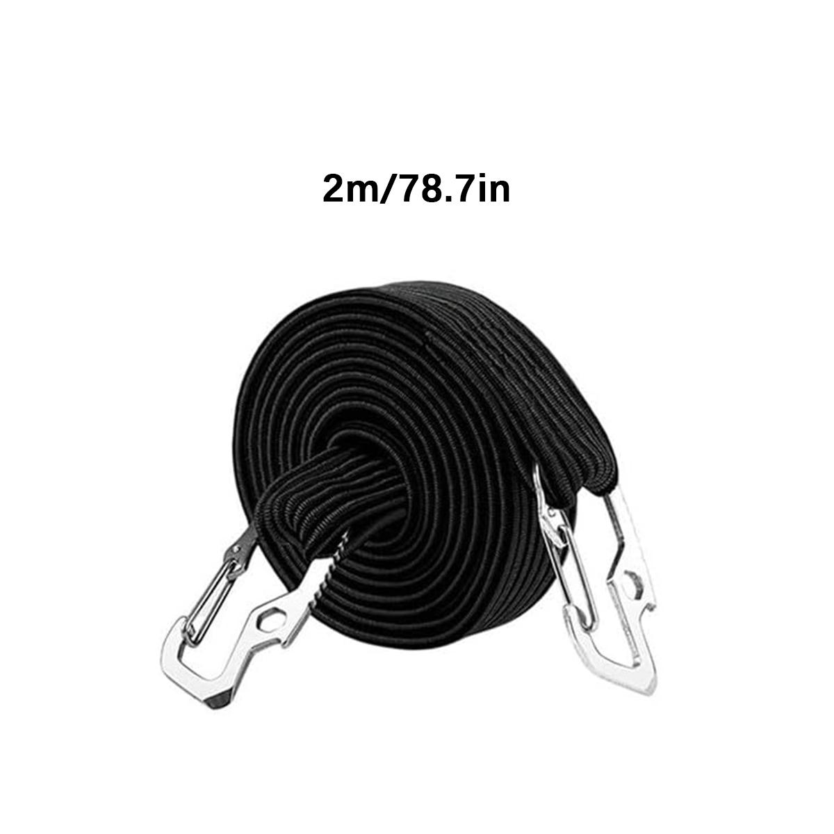 

2/3/4 meters, black/red, with metal hook bungee cord, used for securing cargo for cars, bicycles, motorcycles and outdoor travel