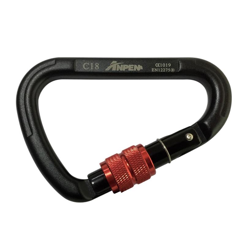 Anpen Pear-Shaped Screw Lock Carabiner