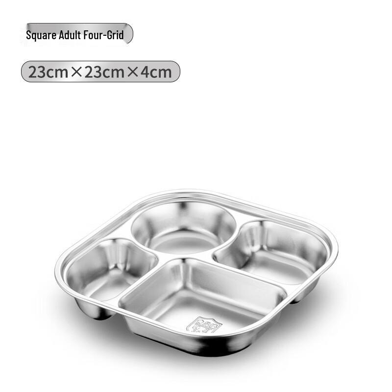 LISM 304 Stainless Steel 4-Compartment Lunch Box