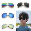 Kids' Frog Style Aviator Sunglasses: Children's Police Beach & Outdoor Glasses