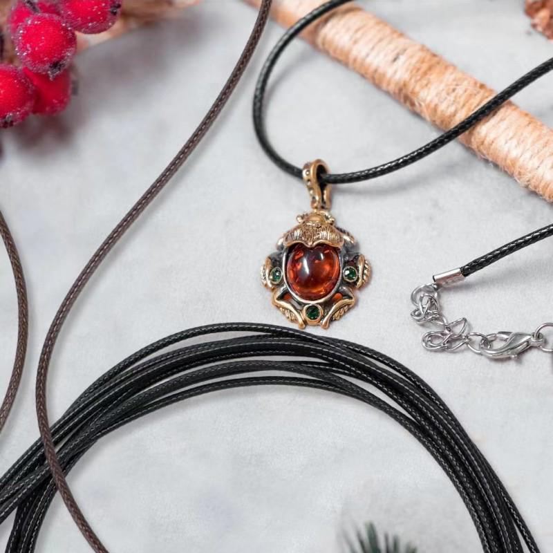 Koreański naszyjnik z woskowanej nici z zapięciem typu homar - czarny skórzany wisior na sznurku do biżuterii DIY i łańcuszków na swetry