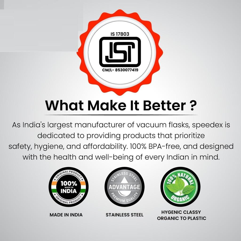 Stainless Steel Water Bottle 1 Ltr For Kids, Boys, Girls, 1 Litre Bottles for Gym, Sports, Fridge Use, School & Office (Steel Cap - Set of 1, Black)