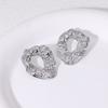 Waterproof Luxury Irregular Hammer Ins Wind Stainless Steel Stud Earrings French High-end 18K Gold-plated Trend Fashion