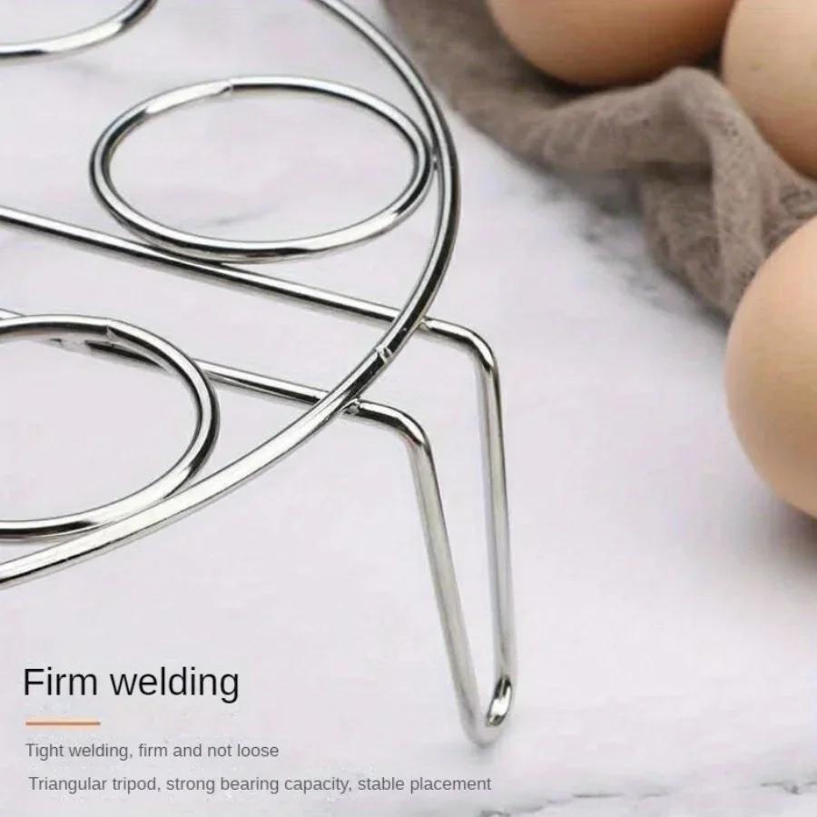 Dampfgestell aus Edelstahl, Haushaltsdampfgestell, Gemüsedampfmatte, Eierdampfgestell, multifunktionales Dreibein