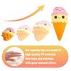 Squishies Ice Cream Jumbo Squishys Slow Rising Kawaii Smiley Squishies Decompression Toys 12.5 X 10.5 X 21.5 Cm