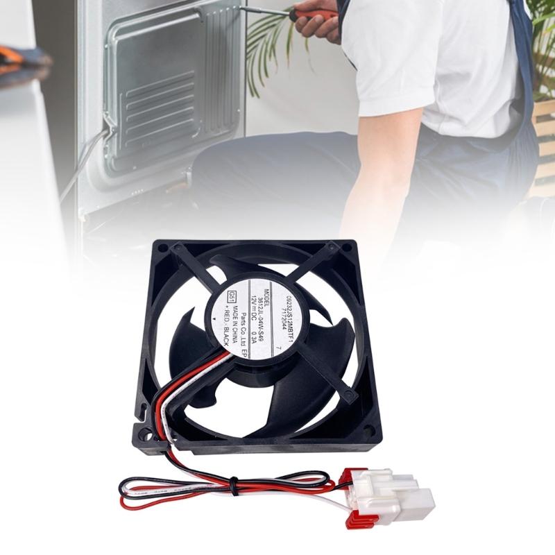 3612JL 04W S49 Fridge Cooling Fan Motor 12V Low Noise Construction Right Size For Various Refrigerators Simple To Install