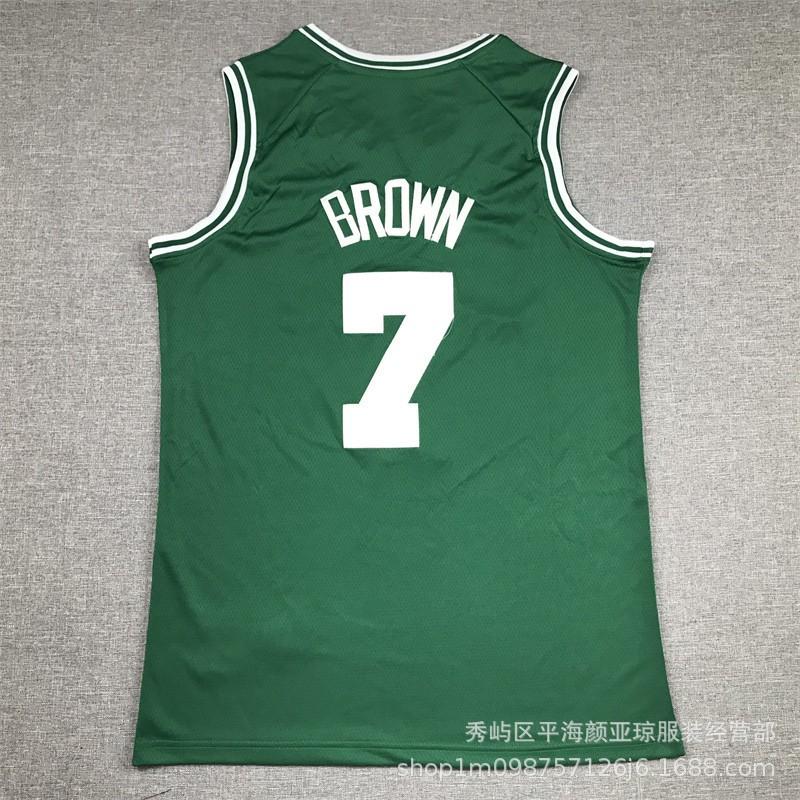 Embroidered Boston Celtics Jersey 7 Jaylen Brown NBA Basketball Uniform Men Women