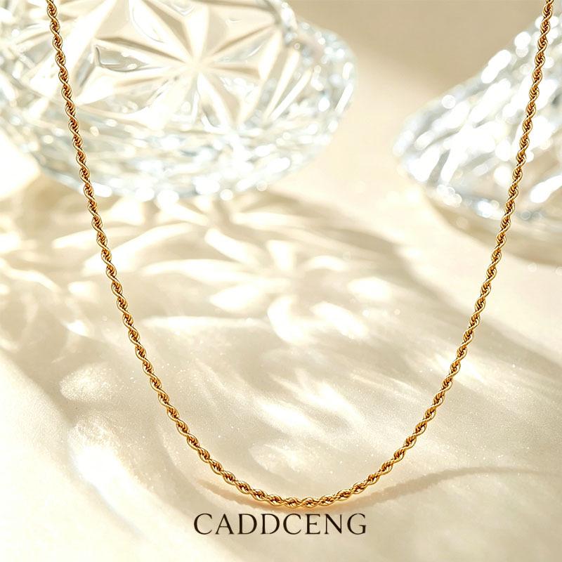 18K Rose Gold Titanium Steel O-Chain Necklace & Bracelet Set