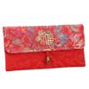 Chinese Style Lucky Money Bag Cloth Floral Red Envelope New Year Packet New Year's Money Pocket Money Spring Festival Supplies