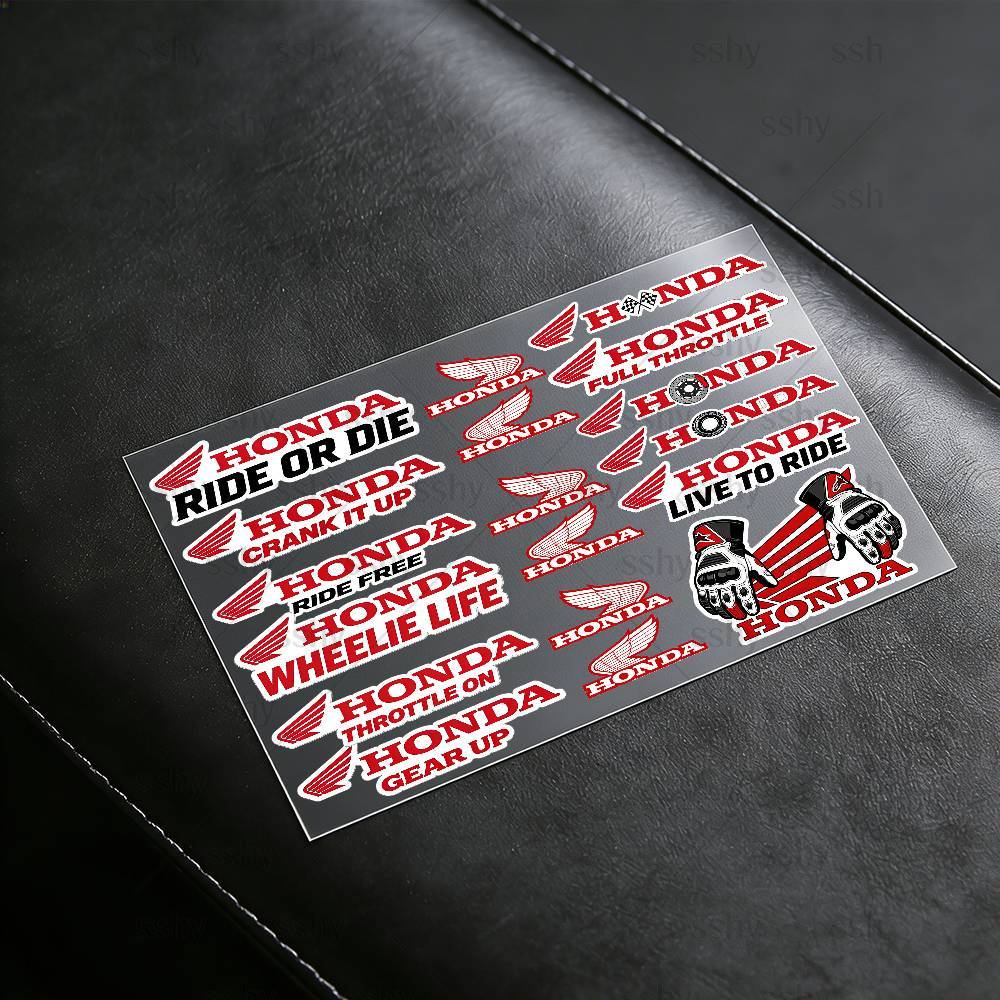 AYN1 For HONDA Stickers Moto Sticker Auto Body Bumper Windows Motorcycle Laptop Walls Vinyl Decal Car Tuning Accessories