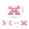 Holding Hands Heart Rabbit Pants Button Tightener Waist Buckle Jean Buttons for Loose Jeans  Unisex