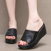 6cm Kleine Größe 32-43 Bequeme Blumenstickerei Keilabsatz Hausschuhe 2024 Damen Mittlere Absätze Plateau Clogs für Büro Strand Mama