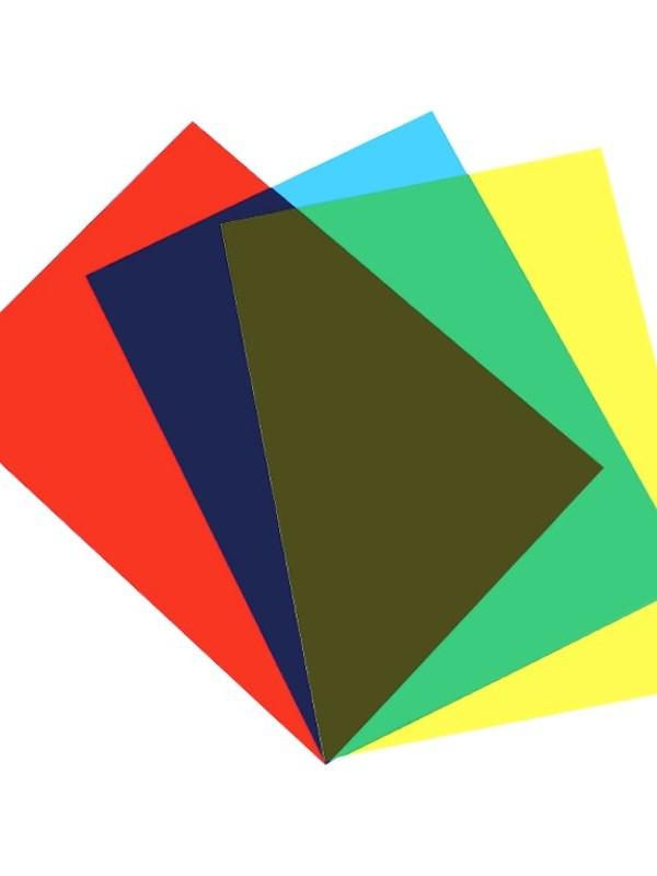 Transparent PVC Plastic Sheet: Colored Light Filter & Graffiti Mat for Kids' Art, 0.5mm