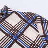 PB&ZA Women's Plaid High Neck Shirt - European & American Style Fashion, Autumn Arrival