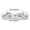 Stainless Steel Angle Code Corner Bracket Trapeziform Angle Code Shelf Support Fastener