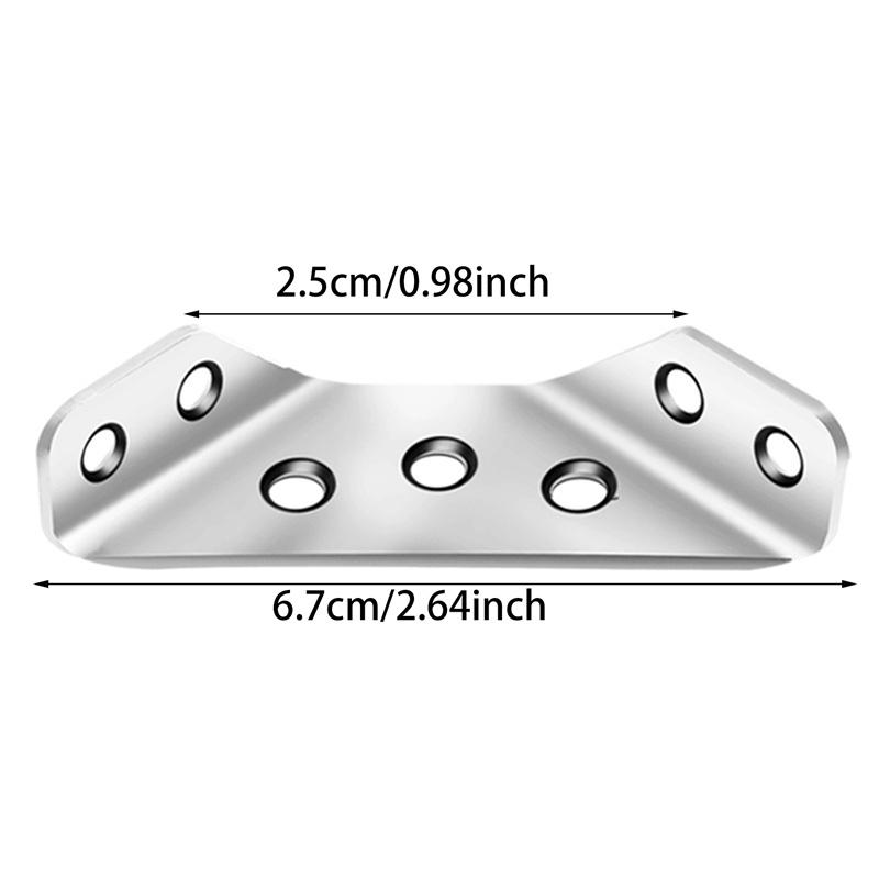 Stainless Steel Angle Code Corner Bracket Trapeziform Angle Code Shelf Support Fastener
