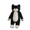 50CM Tea Rice Cat Plush Toy Black And White Splicing Plush Kawaii Cat Sleeping Leg Doll Festival Gift For Children Birthday Gift