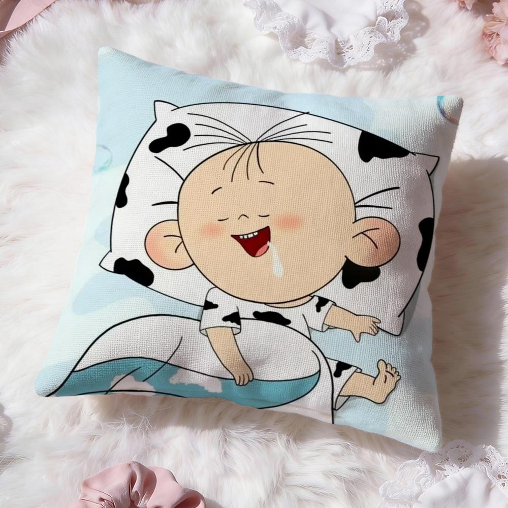 Cartoon B-Big Ear Tutu Cushion Cover Premium Comfort Reversible Pillow Cove -Two in One Design for Any Room & Car Interior