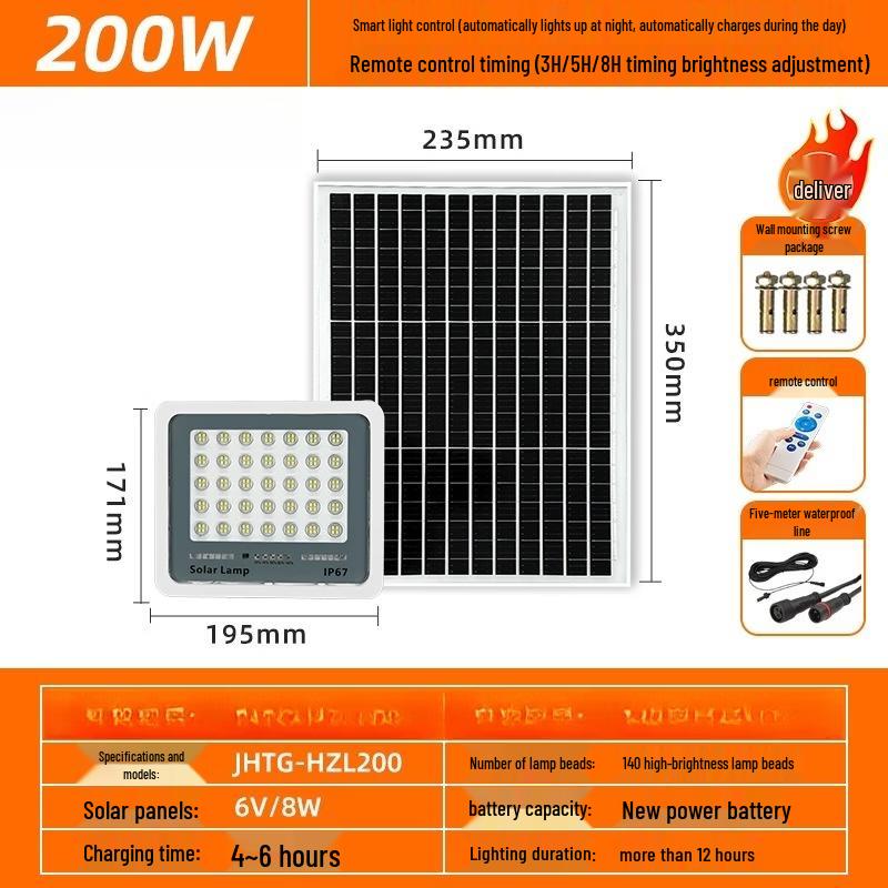 Nu Feng 200W Solar LED Street Light