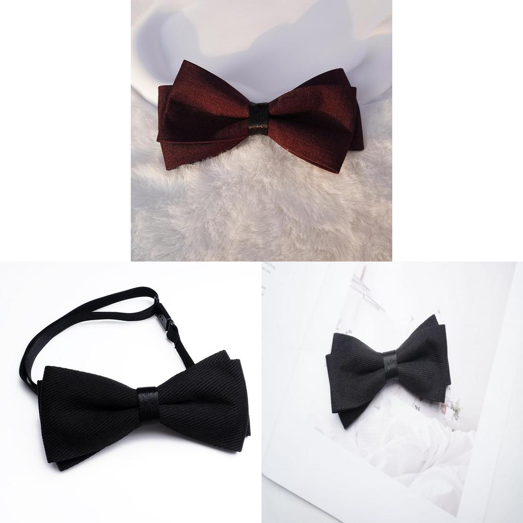 Traditional Mens Wedding Bow Tie With Satin Washable Fabric For Formal Occasions