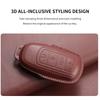 Fit For Chery Auto Tiggo 7 8 Arrizo 5 Pro Gx 5X Eq7 Exeed Series Rx Jaecoo J7 J8 Omoda 5 C5 Genuine Leather Auto Intelligent Key Fob Case Cover