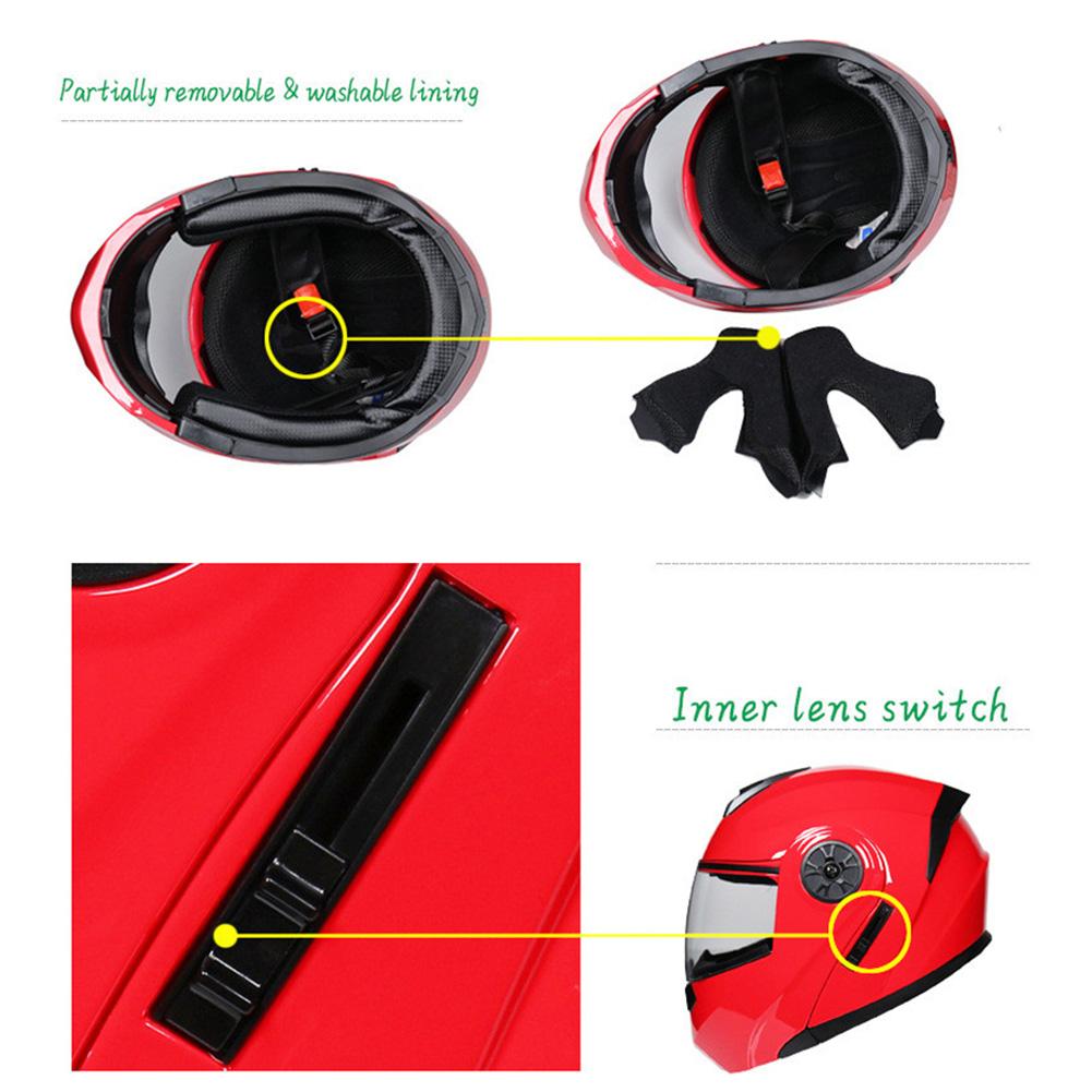 Flip Up Racing Helmet Motorcycle Helmet Full Face Safe Helmets