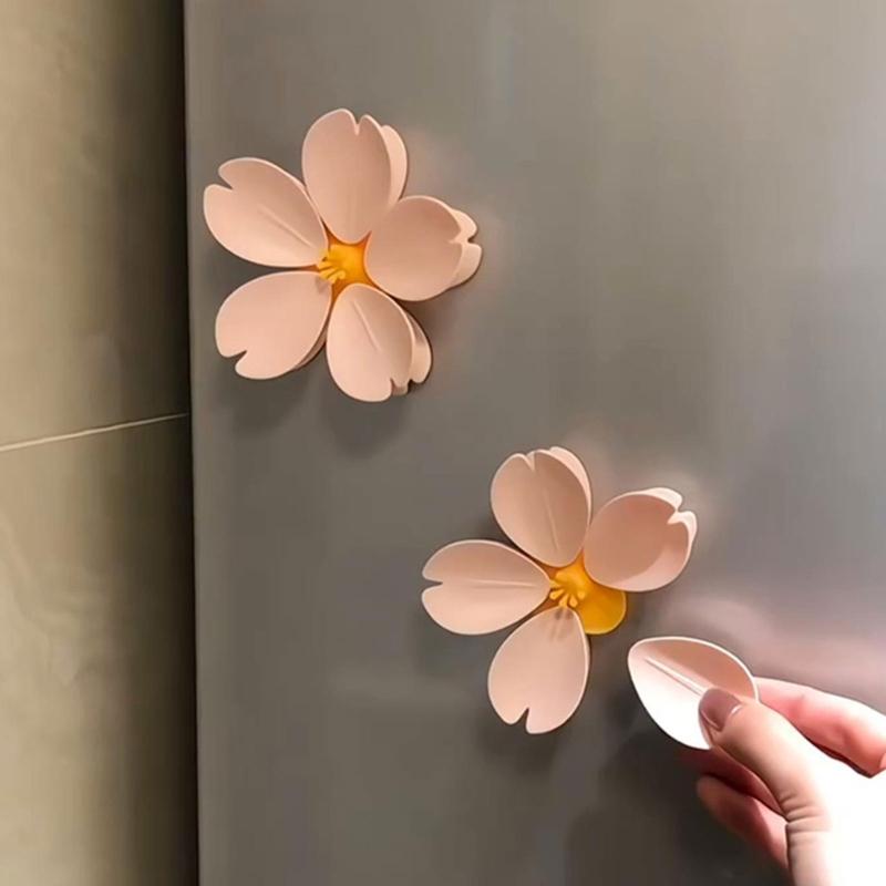 Magnetic Multifunctional Flower Shape Sealing Clips for Snacks Bag Refrigerator Magnets Kitchen Storage Organizers Clips