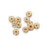 100Pcs 4 6 8 10mm Rhinestone Crystal Rondelles Bead Gold Color Loose Spacer Beads For DIY Jewelry Making Accessories