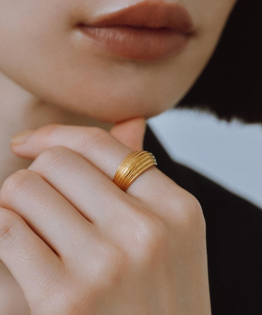 Novice Tokyo Stack Ring [Stainless] / Gold