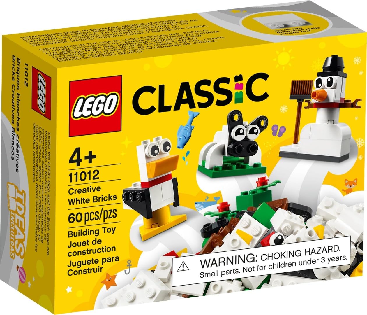 

LEGO Classic White Idea Box 11012, Toy Blocks, Gift, Jewelry, Crafts, Boys and Girls, Ages 4 and Up
