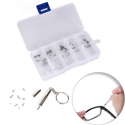 Screw Nut Nose Pad Optical Repair Set Assortment Sunglass Tool Kit For Glasses