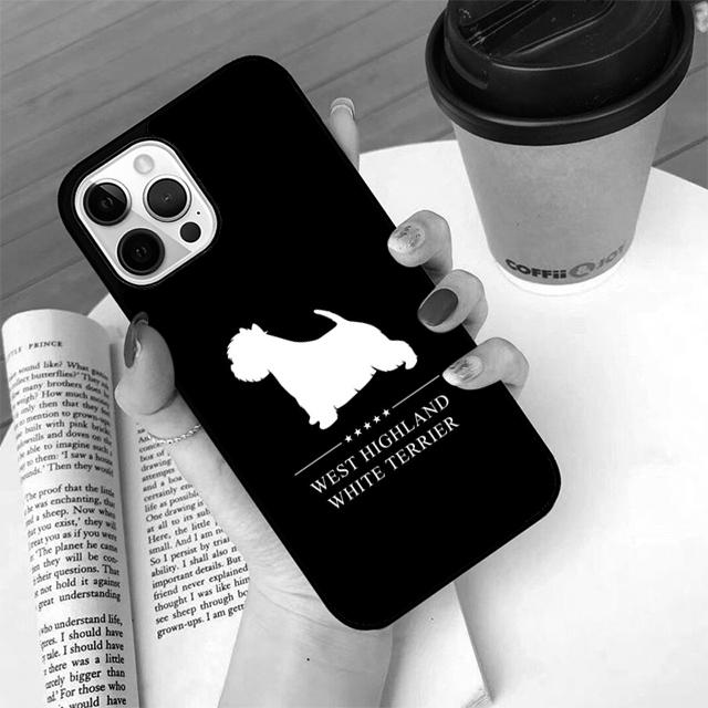 Autumu West Highland Terrier Westie Phone Case Cover for iPhone 17 Air 16 16e 15 12 11 13 14 Pro Max Apple Plus